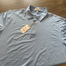 Peter Millar Golf Polo Shirt Men’s Size L Summer Comfort Blue- Nwt - £38.45 GBP