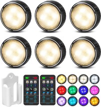LED Puck Lights with Remote Control, Battery Operated Wireless Closet Li... - $41.97