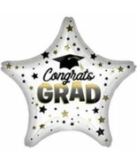 19 inch DIFFUSED OMBRE CONGRATS GRAD mylar balloon - $9.77