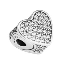 Fits for Essence Bracelets Love Charms 100% 925 Sterling-Silver-Jewelry Beads Fr - £28.52 GBP