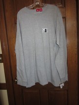 Vintage Mossimo Heather Grey Long Sleeve Graphic T-Shirt - Size XXL - £15.79 GBP