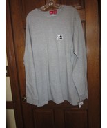 Vintage Mossimo Heather Grey Long Sleeve Graphic T-Shirt - Size XXL - $19.79