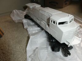MTH O Scale Sample Undecorated Dash Diesel Locomotive No Motor 13 1/2" L... - $108.90