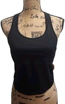 Fabletics Womens Small Tank Top Black Scoop Neck Racerback Workout Shirt - £15.94 GBP