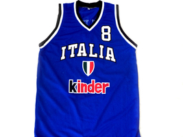 Danilo Gallinari #8 Italia Men Basketball Jersey Blue Any Size image 4