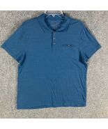 Rock &amp; Republic Polo Shirt Men&#39;s XL The Iconic Polo Blue Cotton Blend Ad... - €9,41 EUR