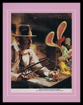 1988 Who Framed Roger Rabbit? Framed 11x14 Poster Display Bob Hoskins - £27.25 GBP