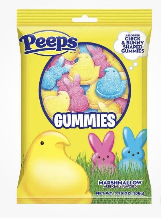 PEEPS Chick &amp; Bunny GUMMIES 3.75 oz Marshmallow Flavored Easter - $8.79
