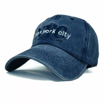 Unisex Cotton Washed Vintage Plain Golf NYC Baseball Caps Adjustable Hat... - $17.90