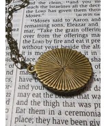 Vintage Jewelry Cameo Pendant Necklace with Crown Design Antique Brass - £17.05 GBP