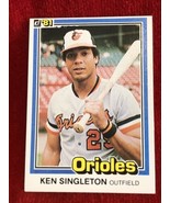 Ken Singleton 1981 Donruss Baseball Card Baltimore Orioles #115 - £3.09 GBP