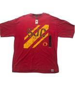 NWT Sean John T-Shirt Men&#39;s XL Short Sleeve Crewneck SJC Graphic Logo Red - £28.48 GBP