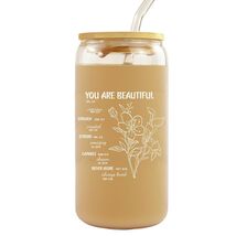 Gvlrbut Christian Glass Tumbler with Lid & Straw 16oz Clear - $241.66 MXN Gvlrbut Christian Glass Tumbler with Lid & Straw 16oz Clear - $241.66 MXN