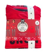Members Mark Boys Girls Size 4 Pajamas Christmas Family Top Pants Let It... - $21.64 CAD