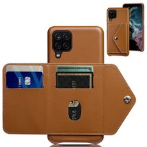 For Samsung Galaxy A12 5G Wallet Case Credit Card Holder Back Pu Leather Phone C - £15.97 GBP