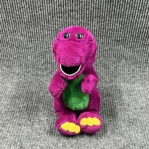 Barney The Dinosaur 13&quot; Plush Purple Stuffed Animal Toy Vintage 90&#39;s READ - £16.59 GBP