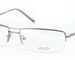 ViViD 551 85 SHINY BROWN EYEGLASSES GLASSES METAL FRAME 56-16-140mm (NOTES) - $56.91