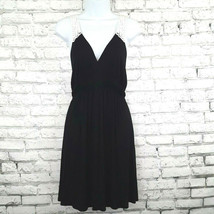 Ocean Drive Dress Womens Medium Black Knit Crochet Lace Back Sleeveless ... - $24.95