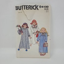 Butterick Sewing Pattern #4100 Toddlers Robe & Nightgown (Size 4) - Uncut! - $7.91