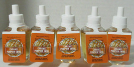 Bath & Body Works Wallflower Fragrance Refill Bulb Lot 5 Caramel Pumpkin Swirl - $48.95