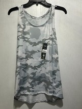 Women&#39;s Athletic Works Gray White Camo Moisture Wick Racer Back Tank Top X-Large - £3.89 GBP