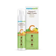 Mamaearth Vitamin C Night Cream for Women with Vitamin C &amp; Gotu Kola - 50g - £20.51 GBP