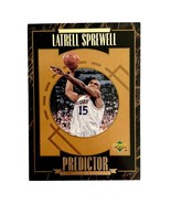 Upper Deck Latrell Sprewell Trading Card 1995 Predictor NBA POTM Warrior... - $380.59 MXN