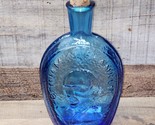 Vintage Wheaton, NJ Blue Decanter &amp; Original Cork - Ben Franklin Glass H... - $19.77