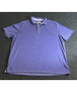 Tommy Bahama Polo Shirt Purple Striped Tencel Modal Short Sleeve Men&#39;s S... - £11.67 GBP