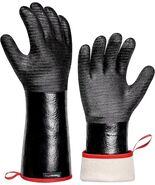 932°F Heat Resistant BBQ Gloves 14in Waterproof Grill Oven Mitts - $47.49