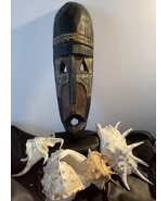 Super Vintage Ghana Hand Carved Tribal Mask #2 - $828.33 MXN