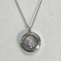 Origami Owl Signed Sterling Chain See Through Locket - $15.00