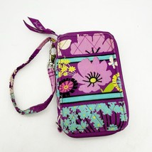 Vera Bradley Shutterby Floral Carry It All Wristlet Wallet Plum/Pink Blue - $19.99