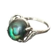 Fabergé Women&#39;s Ring Victor Mayer Antique Oval Green Abalone Sterling Silver 925 - £1,573.25 GBP
