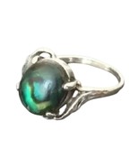 Fabergé Women&#39;s Ring Victor Mayer Antique Oval Green Abalone Sterling Si... - £1,581.78 GBP