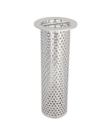 2&quot; Commercial Floor Drain Strainer, 6&quot; Tall, Perforated Stainless Steel - £101.91 GBP