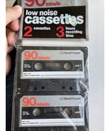 New Tone Master 90min Cassette Tapes Low Noise 2 Sealed Cassettes No Case - $12.19