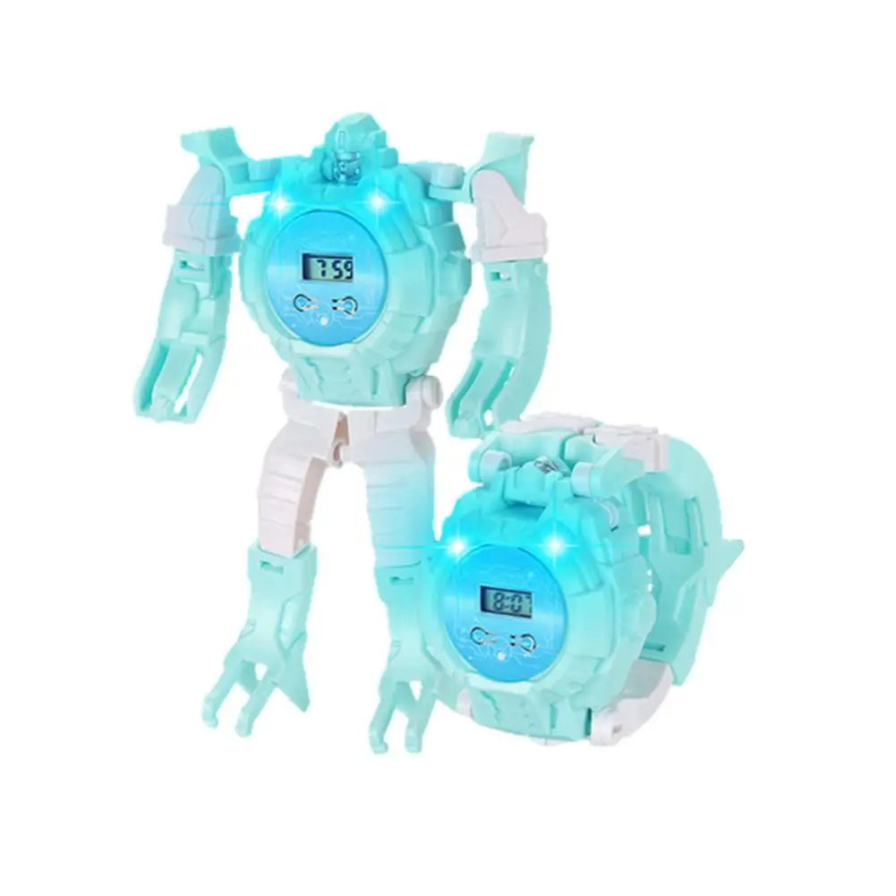 Electric Deformation Robot Model Toys Children Cartoon Figure Robots Kids - £6.47 GBP+