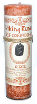 Self Confidence Pillar Candle With Sigel Rune Pendent - £27.32 GBP