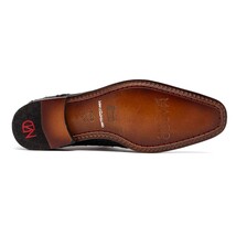 genuine caiman crocodile dress monk strap Shoes Rovigo Black image 5