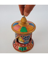 Tibetan Buddhist Om Mani Mantra Prayer Wheel Spinner Table Paper Weight - $14.99