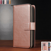 For Samsung A50 A11 A31 A51 A21s Magnetic Leather Zipper Wallet Card Case Cover - £50.47 GBP