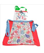 Ladelle Indie Love Paisley Print Apron 100% AZO Free - $275.14 MXN