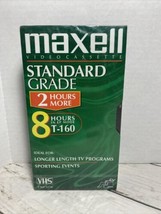 Maxell T-160 Standard Grade Videocassette Tape New - £12.40 GBP