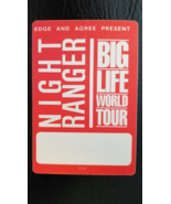 NIGHT RANGER - 1987 ROSEMONT, ILLINOIS ORIGINAL CLOTH TOUR BACKSTAGE PASS - $16.00