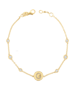 Diamond Bezel Strand Initial Letter  - €1.527,24 EUR