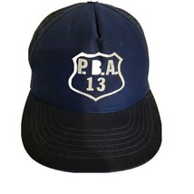 Police Benevolent Association 13 Hat  Cap  P. B.A.  Pba Vintage Trucker Hat - $12.98