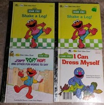 Lot Of 4 First Little Golden Book Sesame Street - Elmo And Grover - £8.06 GBP
