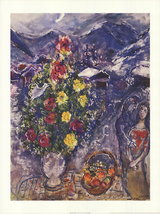 Marc Chagall Fruits And Flowers, 1992 - £47.47 GBP