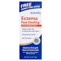 TriDerma MD Eczema Fast Healing Face and Body Lotion with Bonus Tube, 4.2 oz..+ - £23.86 GBP